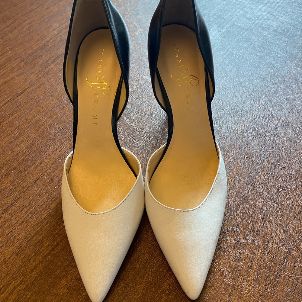 Ivanka Trump Black and White Pumps